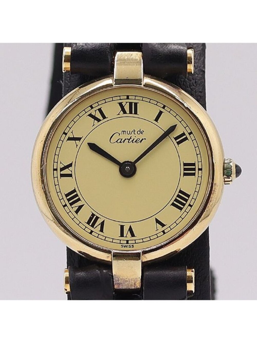Cartier Must Vendome 18 Quartz Ivory Dial Watch